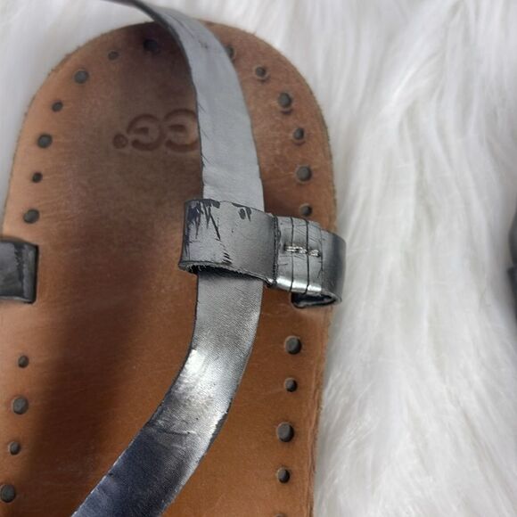 UGG Australia Jordyane Pewter Strap Sandals Sz 11 - Picture 4 of 9